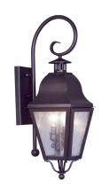  2551-07 - 2 Light Bronze Outdoor Wall Lantern